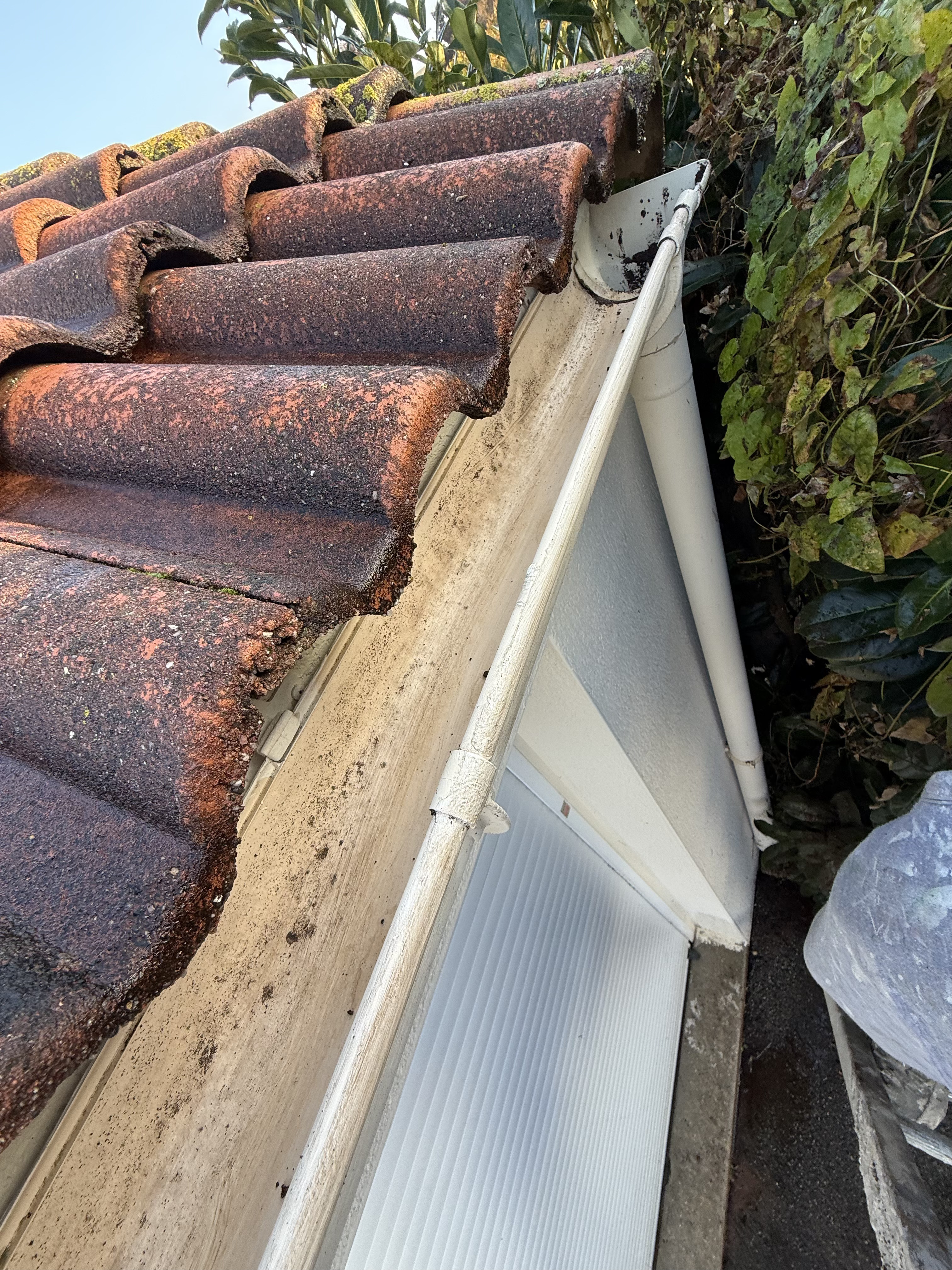 Après nettoyage gouttière